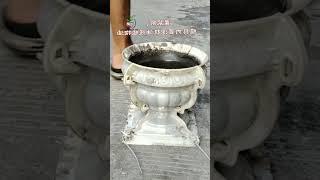 part 133 I never expected that flowerpots were actually made like this #cement flower pot mold