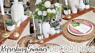 Summer Decorate with Me. Kitchen Decorating Ideas. Relaxing Music.