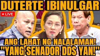 DUTERTE ISINIWALAT ANG LAHAT NG KATOTOHANAN, SEN. DELA ROSA ITINURONG COMMANDER NG DDS!