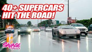 40+ SUPERCARS LEAVE MIAMI FOR THE START OF SAVAGE RALLY 2020! W/ Emelia Hartford, Alex Choi & More!