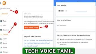how to create google adsense account for blogger