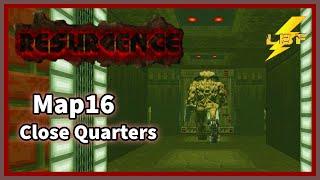 CLOSE QUARTERS | Doom II: Resurgence [Ultra-Violence 100%] - Map16