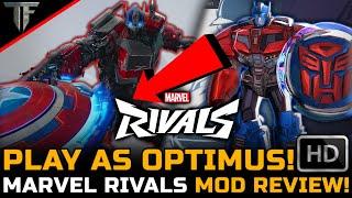 Play As Transformers Movie Optimus Prime In Marvel Rivals! Insane Mod Showcase! - TF Mod Review