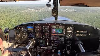 Piper Comanche 250 - Overhead to Downwind Standard Pattern and Landing from the Cockpit - 4K