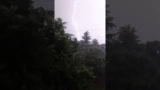 Storm with rain and lightnings