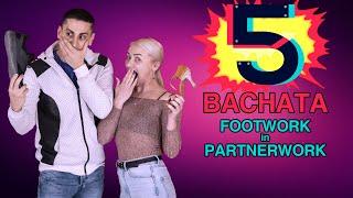 5 LEADING Footwork Patterns to SPICE UP your BACHATA | Marius&Elena Bachata