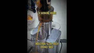 Industrial Slow Juicer | Orange Juicing Effect