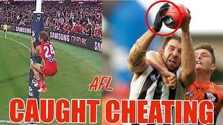 AFL PLAYERS CAUGHT CHEATING ON CAMERA