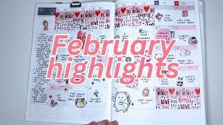 February Monthly Highlights | Hobonichi Cousin Monthly Spread