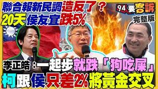 聯合報最新民調：賴28侯24柯22！侯友宜被徵召竟慘變第二！陳智菡幫柯嗆聲：郭柯合作機會99.999%！美軍對抗中國+朝鮮：將架設核保護傘台灣被納入！台積電擠下騰訊【94要客訴】2023.05.23