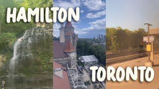 becoming a tourist in places I used to live // waterfalls, casa loma, via rail train vlog