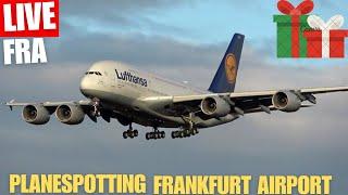 Live Planespotting Frankfurt Airport #Christmasstream | Frohe Weihnachten