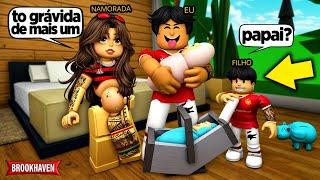 TIVE UMA FAMÍLIA com MINHA NAMORADA... BROOKHAVEN RP Roblox