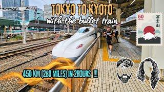 Bullet train experience | Tokyo to Kyoto by SHINKANSEN | Speed and scenic views | JP