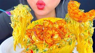 ASMR MARRY ME SHRIMP SPAGHETTI SQUASH | COOKING AND EATING SOUNDS | MUKBANG | ASMR PHAN