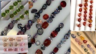 Beautiful Natural Spinels, Tourmaline, Sapphires, Imperial Pink Topaz and Olivine Peridot Stone