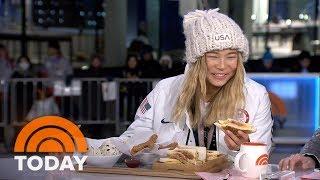 Chloe Kim Eats Churros Made Especially For Her After Winning Gold At The Winter Olympics | TODAY