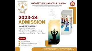 MA Yogashastra Admission 2023-24 Orientation