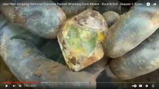 INSTANTLY RICH! Herkimer Diamond Pocket! Wrecking Crew Miners-Rock N Roll - S1-Episode 3