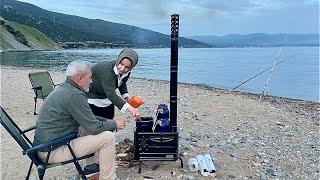 CAMPING SOBA MEALS IN THE ABANDONED BAY