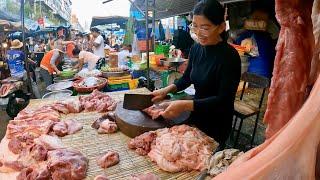 Amazing! Cambodian Street Food Tour @ Orussey Market, Phnom Penh 2024