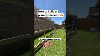How to properly frame a wood privacy fence with a 2x6 base board!