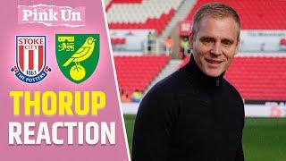 Johannes Hoff Thorup Reaction | Stoke City 1-1 Norwich City | The Pink Un