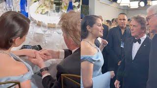 Martin Short Checks Out Selena Gomez's Engagement Ring At Globes