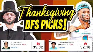 NFL DRAFTKINGS THANKSGIVING SLATE BREAKDOWN (Establish the Show)