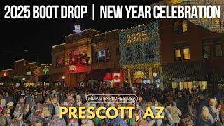 2025 Boot Drop @ Whiskey Row, Prescott, AZ | Prescott AZ's UNFORGETTABLE New Year’s Eve Party