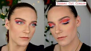 Summer Night Pool Party Cut Crease Makeup | Blushed Studios