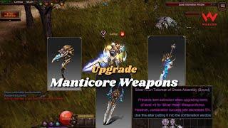 Manticore Weapons upgrade (Sword, Short Sword, Stick) - MU online Season 17.1.2