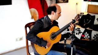 Francisco Barba 2002 flamenco guitar played by Mariano Martin