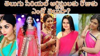 TOP TELUGU TV SERIAL ACTRESSES REMUNERATION  PER DAY||SUHASINI,TANUJA