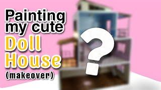 Finally!! Painting my dollhouse ️//  miniature Dollhouse painting Ideas  #miniature #dollhouse