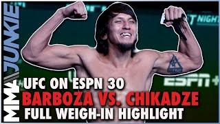 UFC on ESPN 30 weigh-in highlights: One fighter misses the mark