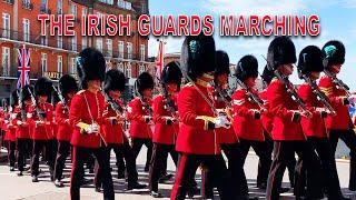 THE IRISH GUARDS MARCHING TO WINDSOR CASTLE FROM VICTORIA BARRACK, TUESDAY 17th MAY 2022. #great #uk