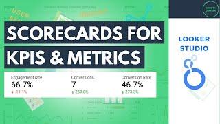 Scorecards for KPIs & Metrics in Looker Studio