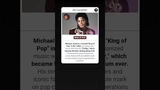 Michael Jackson: King of Pop & "Thriller" Legacy | Factopedia | #facts