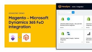 HexaSync Demo | Magento Microsoft Dynamics 365 Finance and Operations Integration - Stock Sync