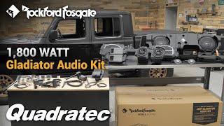 Rockford Fosgate 1,800 Watt Audio Kit Install & Review for 2020-2024 Jeep Gladiator JT