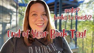 it’s the END OF THE YEAR book tag \\ goals? books to finish?