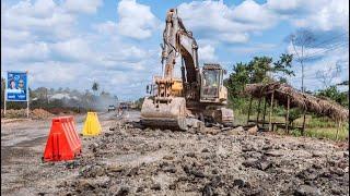 Break! Government Begins Rehabilitation Of The 160km Apedwa To Ejisu Highway: Accra Kumasi Road