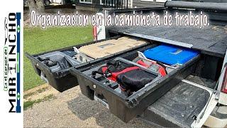 Cajones para organizacion en la camioneta de trabajo. ( DECKED )