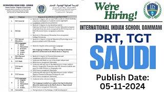 teacher jobs in INTERNATIONAL INDIAN SCHOOL in DAMMAM careers