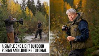 A SIMPLE One Light Outdoor Posing and Lighting Tutorial