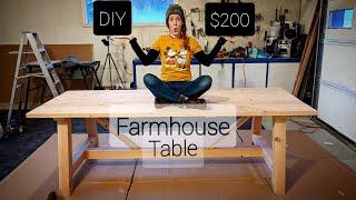 Building a Budget-Friendly DIY Rustic Farmhouse Dining Table Under $200