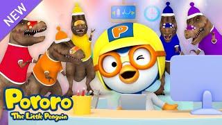 Learn Colors with the Hurt T-REX | Put on a Bandage | Pororo Learnings for Kids