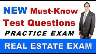 New Must-Know Test Questions on the Real Estate Exam - How to Pass the Real Estate Test