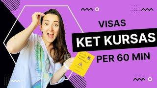 Visas KET kursas per 60 min!